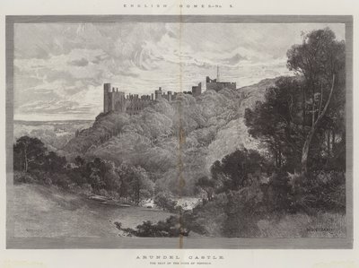 Kasteel Arundel door Charles Auguste Loye